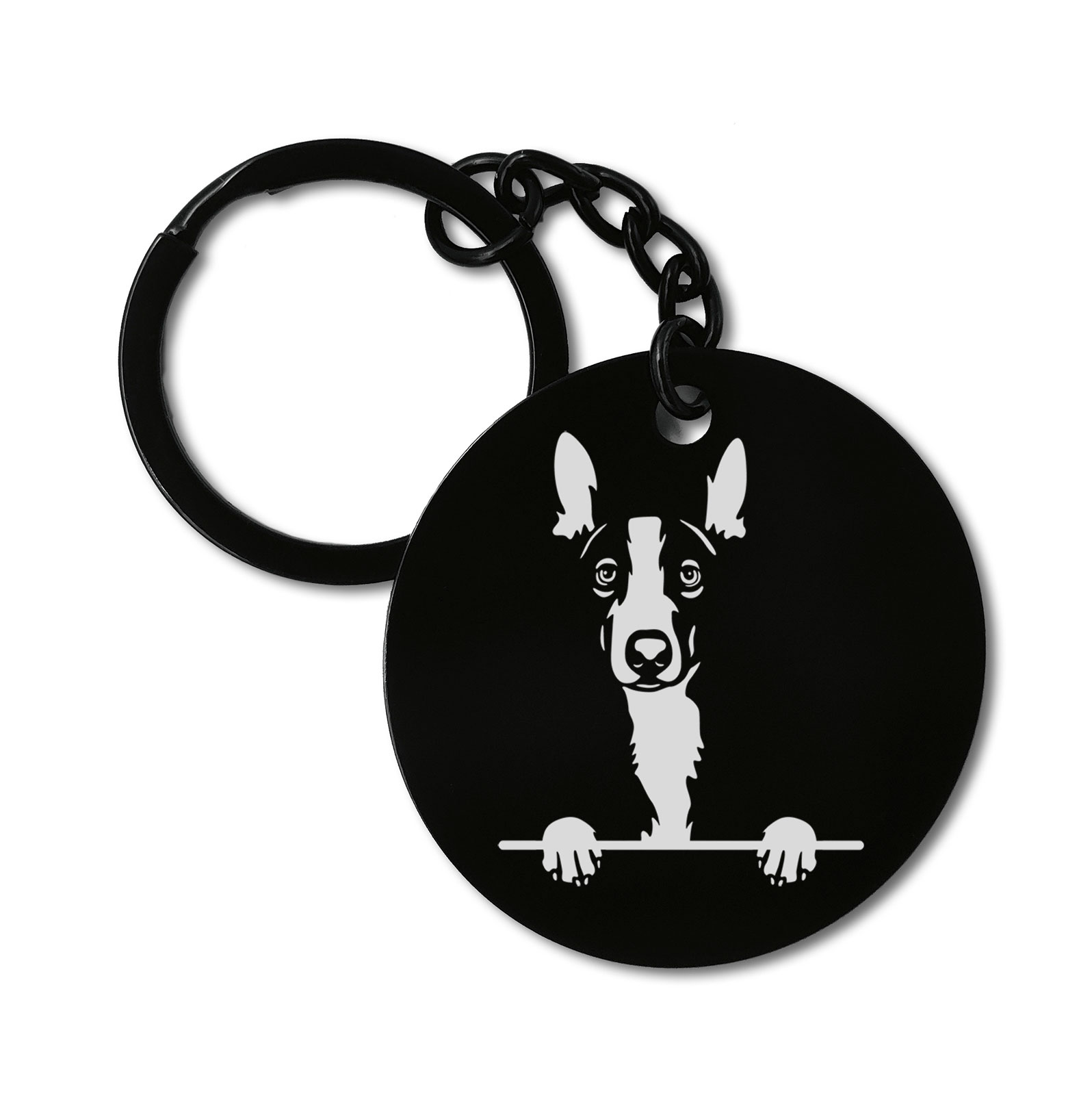 Ibizan Hounds Cute Dog Graviruotas metalinis pakabukas su pasirenkamu užkabinimu