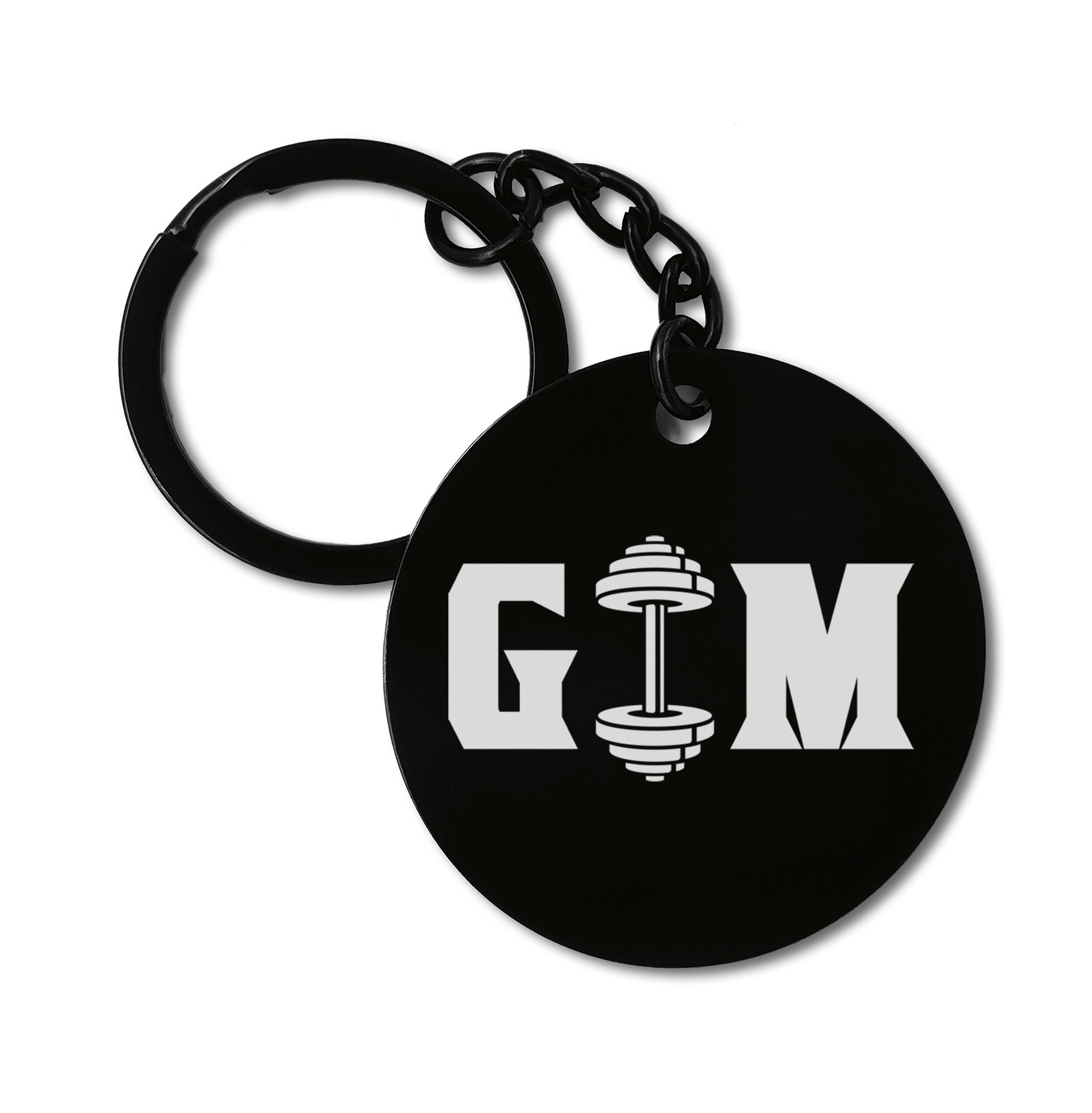 Gym Fitness Lifting Graviruotas metalinis pakabukas su pasirenkamu užkabinimu