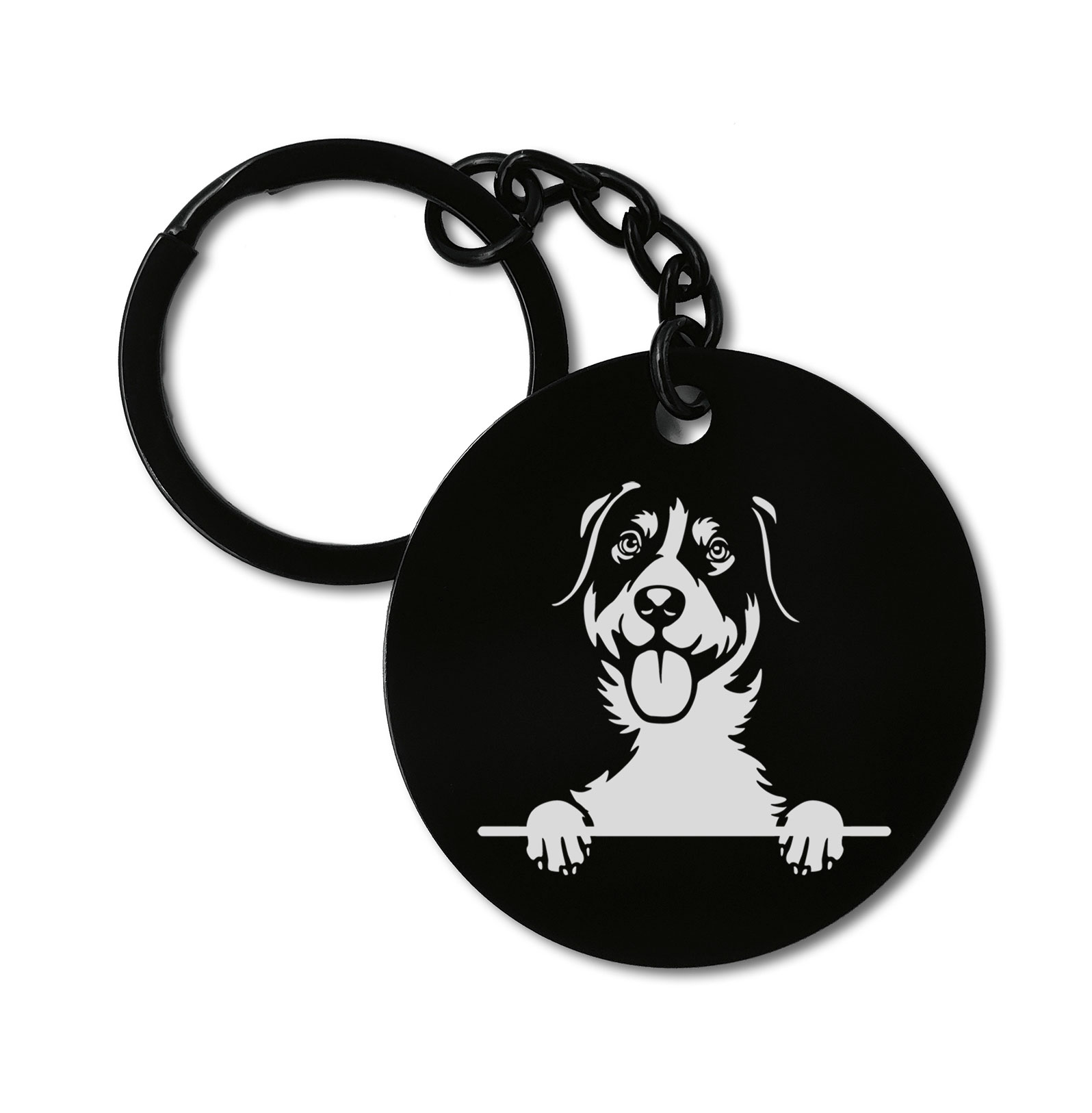 Entlebucher Mountain Dogs Cute Dog Graviruotas metalinis pakabukas su pasirenkamu užkabinimu