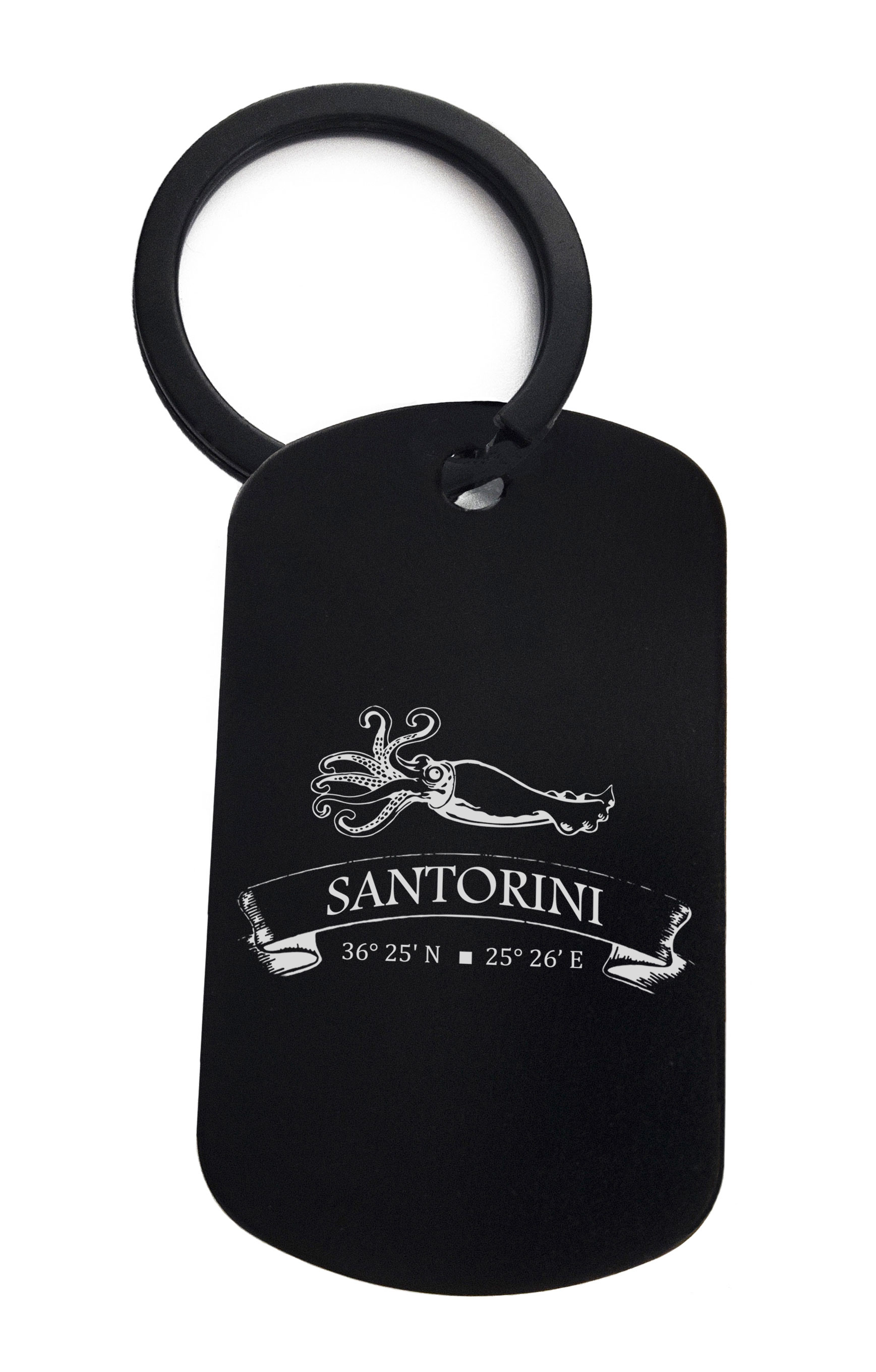 Santorini Squid Nautical Sea Greece Coordinates