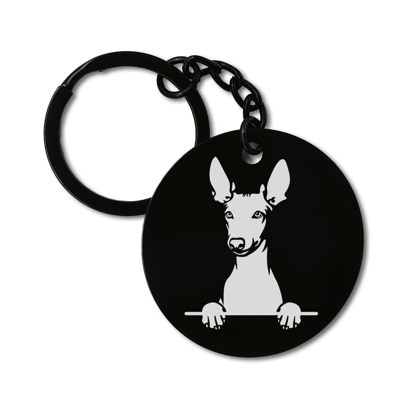 Cirnechi dell'Etna Cute Dog Graviruotas metalinis pakabukas su pasirenkamu užkabinimu