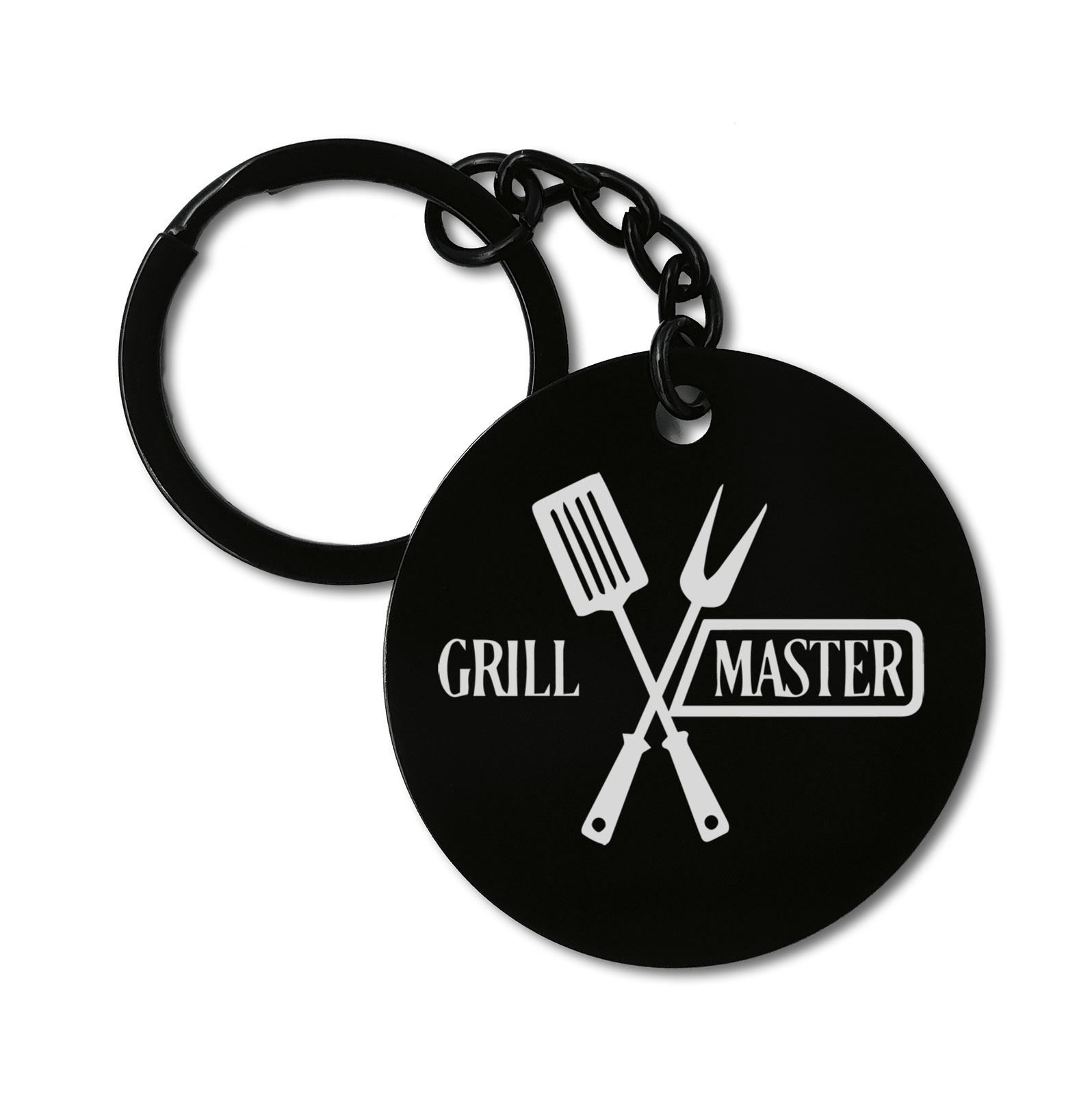 Grill Master BBQ Graviruotas metalinis pakabukas su pasirenkamu užkabinimu