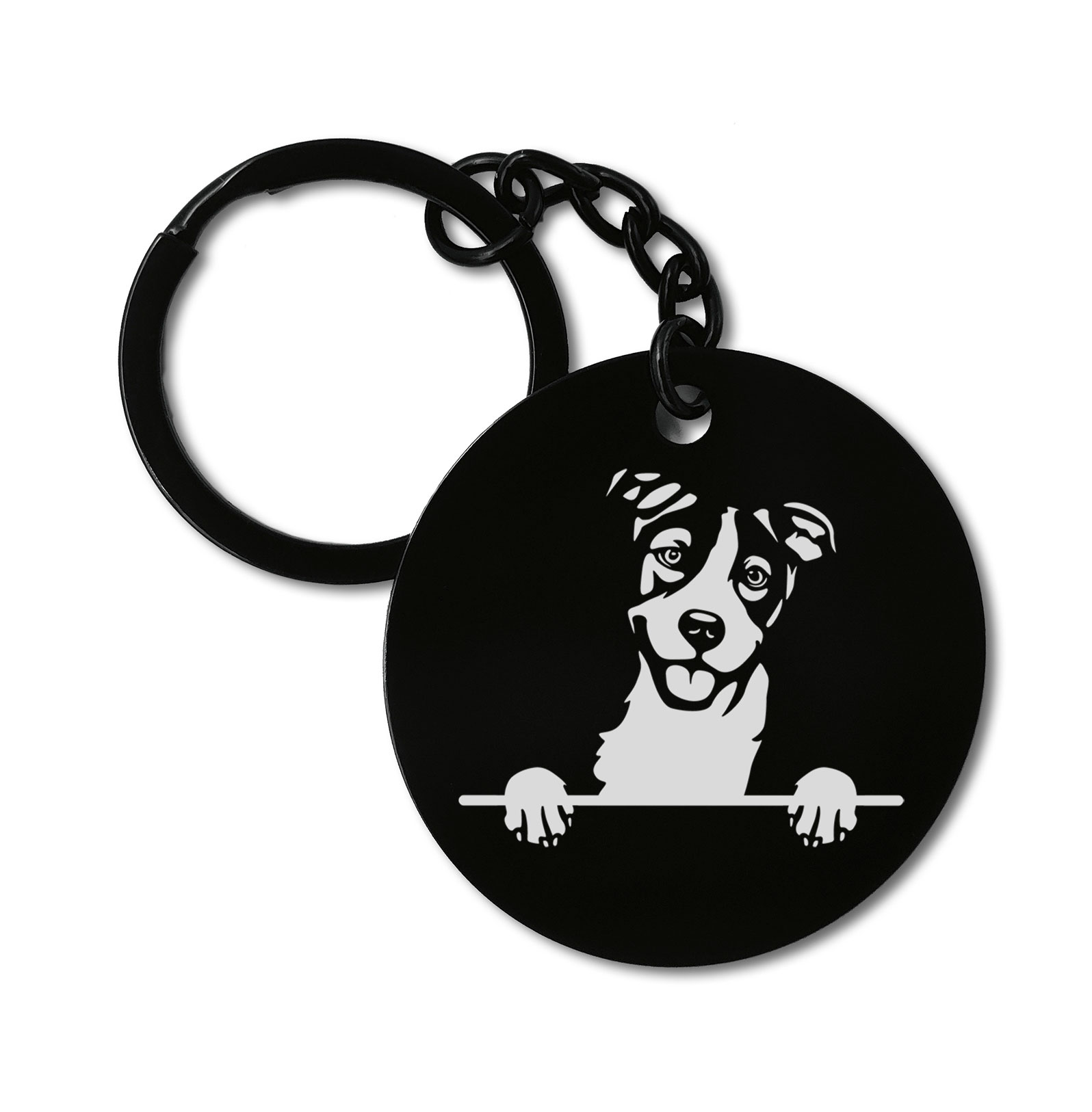 Basenjis Cute Dog Graviruotas metalinis pakabukas su pasirenkamu užkabinimu