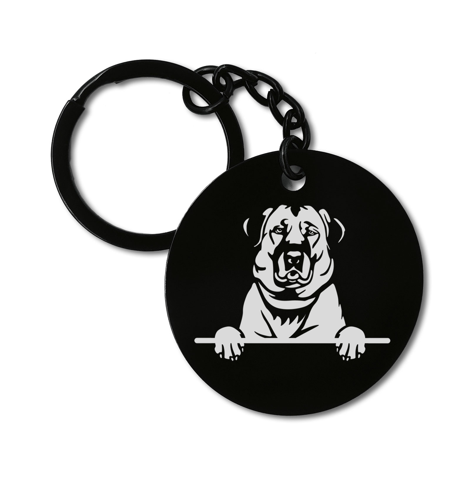 Anatolian Shepherd Dogs Cute Dog Graviruotas metalinis pakabukas su pasirenkamu užkabinimu