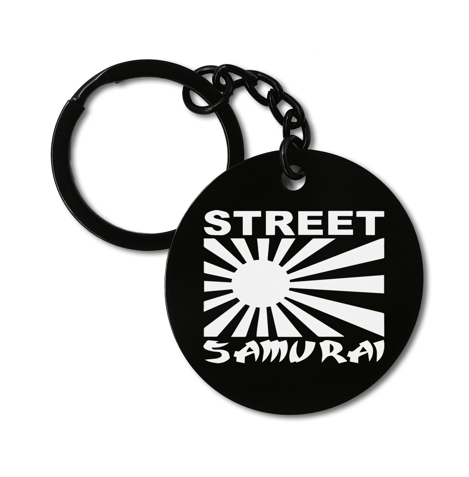 Street Samuray Japanese JDM Cars Graviruotas metalinis pakabukas su pasirenkamu užkabinimu