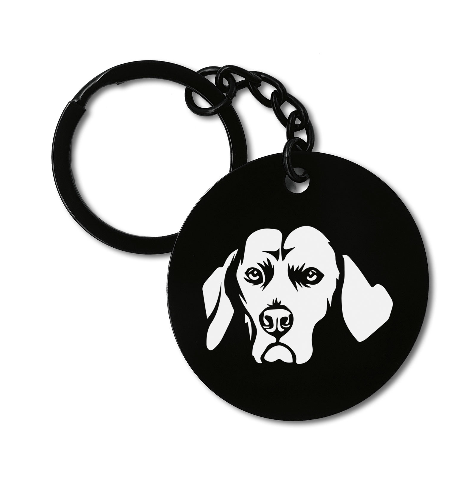 Redbone Coonhound Dog Breed Graviruotas metalinis pakabukas su pasirenkamu užkabinimu