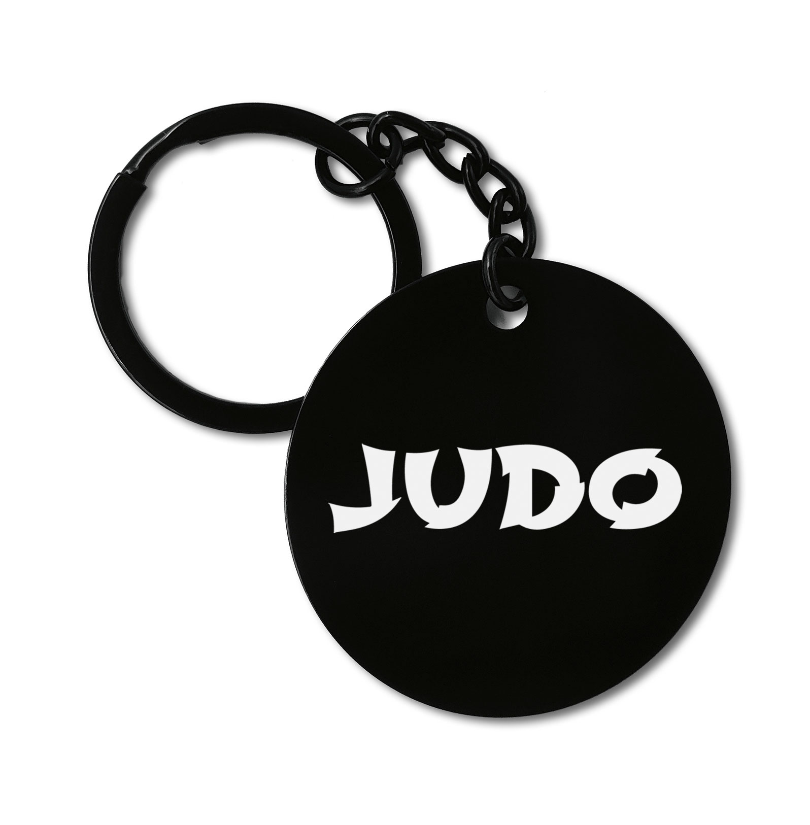 Martial Arts Japanese Judo Graviruotas metalinis pakabukas su pasirenkamu užkabinimu