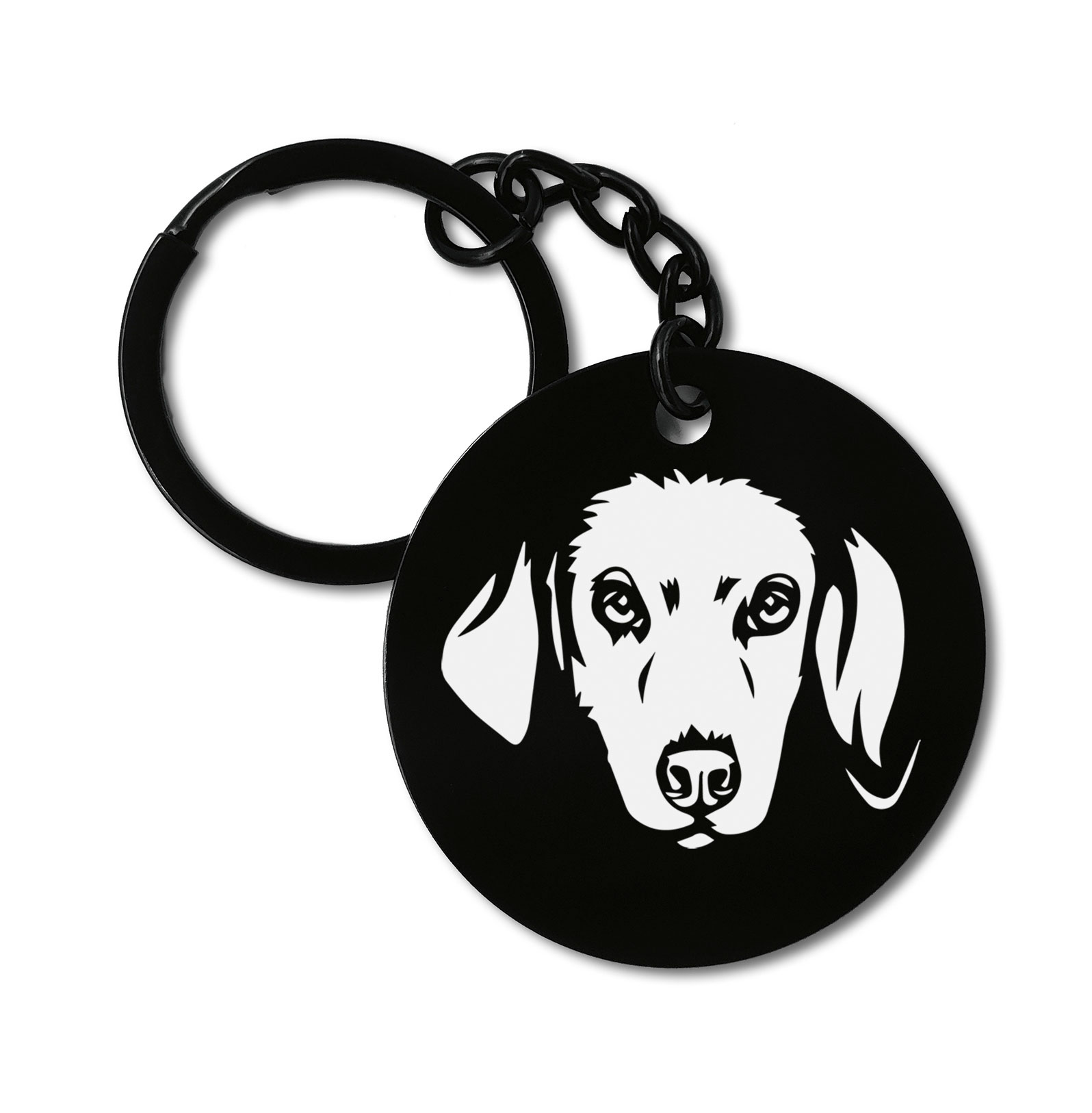 Harrier Dog Breed Graviruotas metalinis pakabukas su pasirenkamu užkabinimu