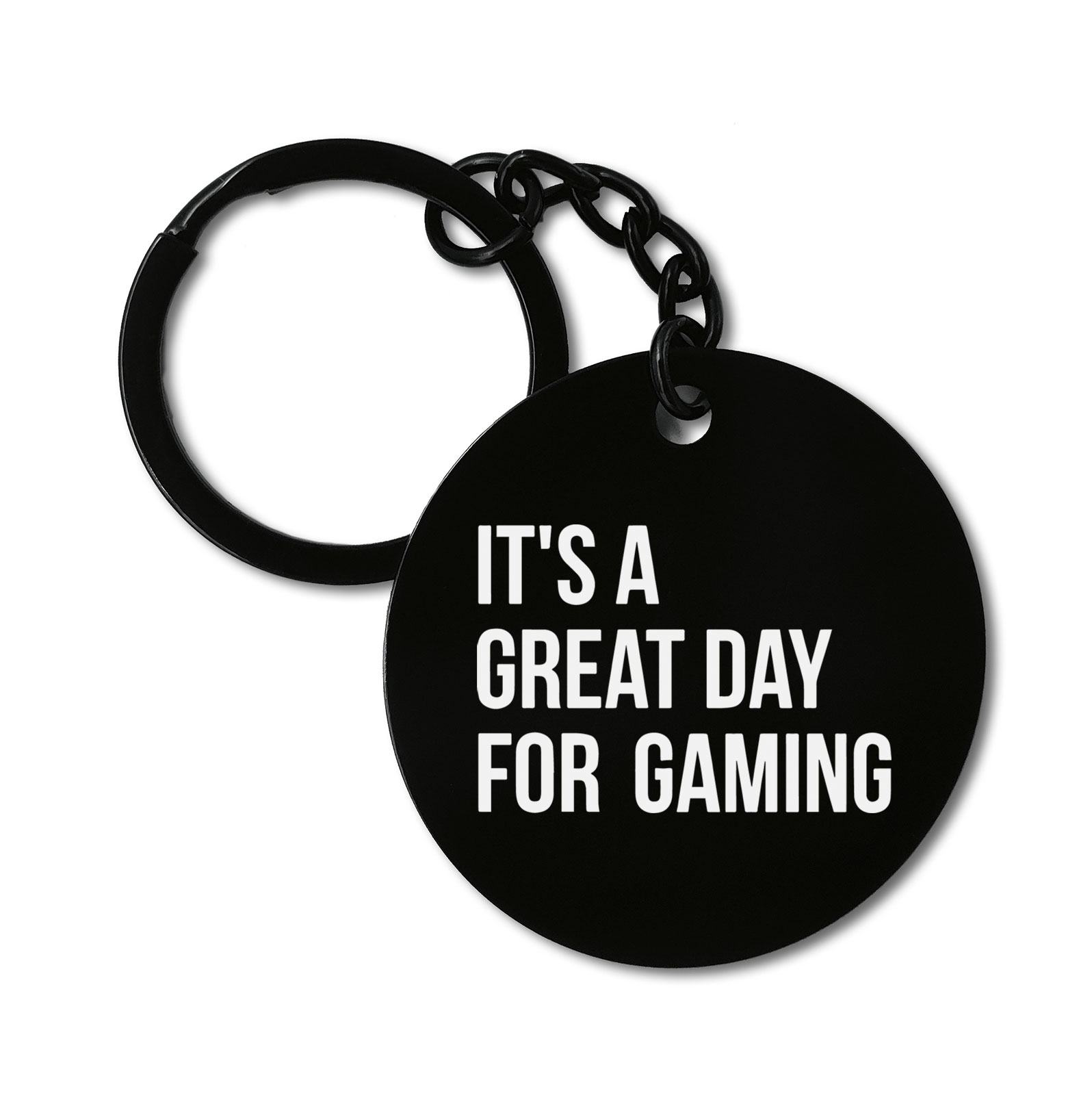 Gaming Great Day Funny Graviruotas metalinis pakabukas su pasirenkamu užkabinimu
