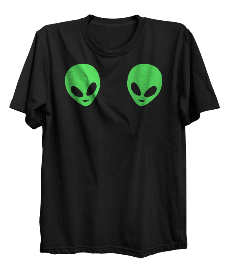 Aliens Greens Heads UFO