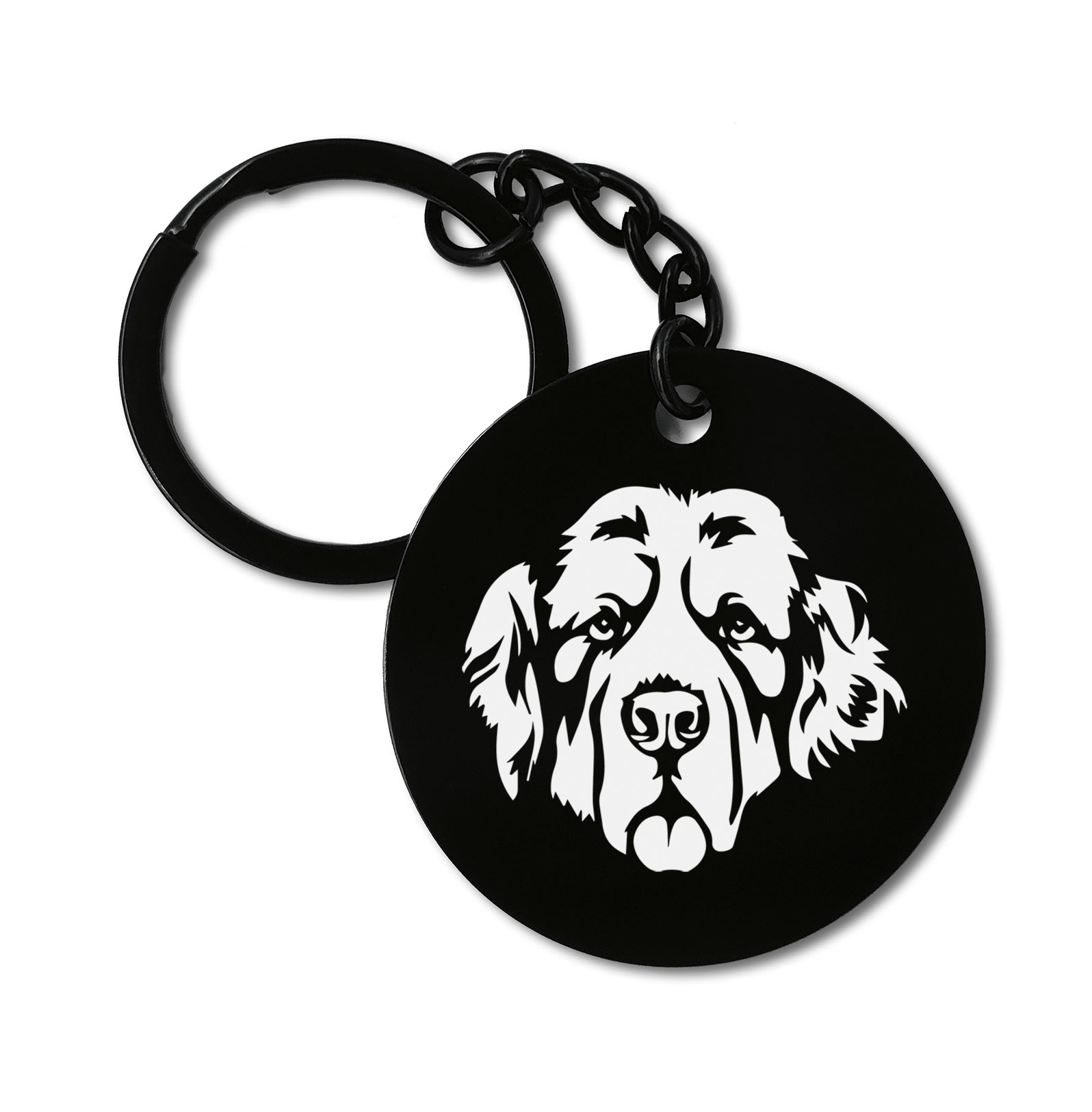 Clumber Spaniel Dog Breed Graviruotas metalinis pakabukas su pasirenkamu užkabinimu