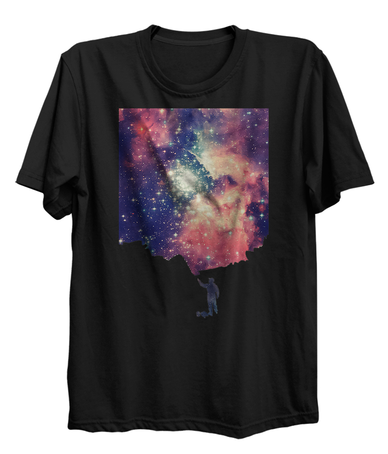 Painting The Universe Colorful Negative Space Art