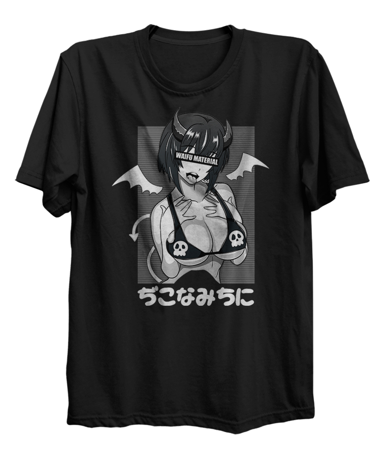 Ahegao Waifu Material Devil Anime Girl Hentai