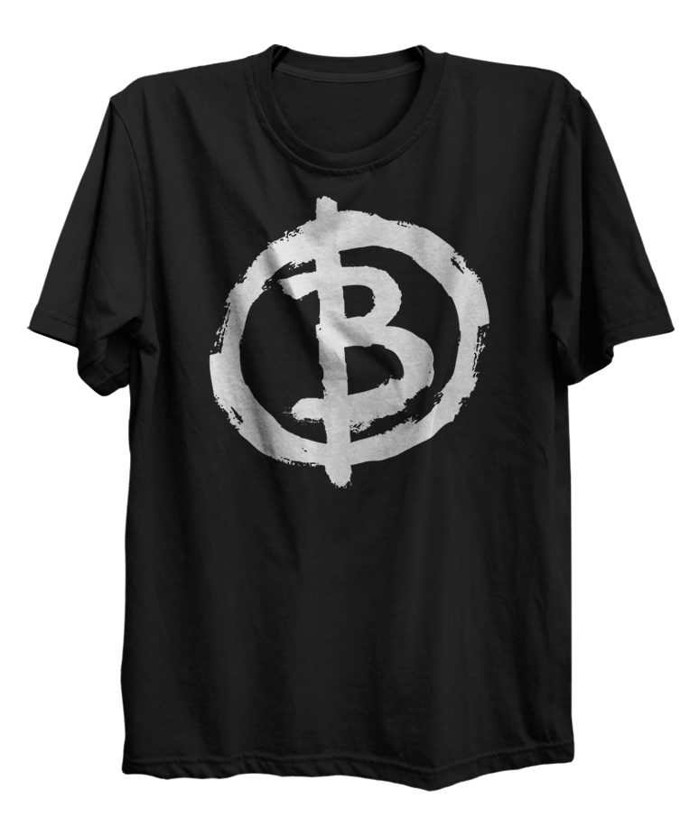 Bitcoin Symbol Circle Graffiti Crypto