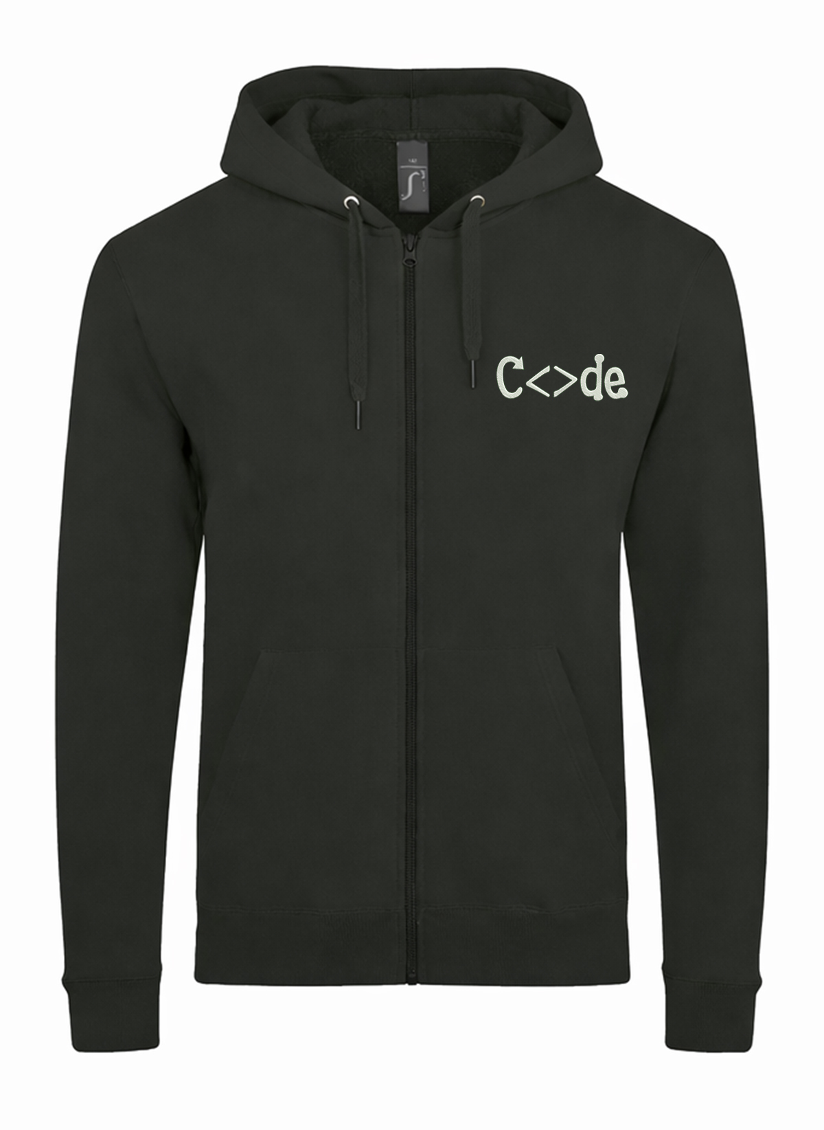 Code Unisex džemperis su užtrauktuku ir gobtuvu