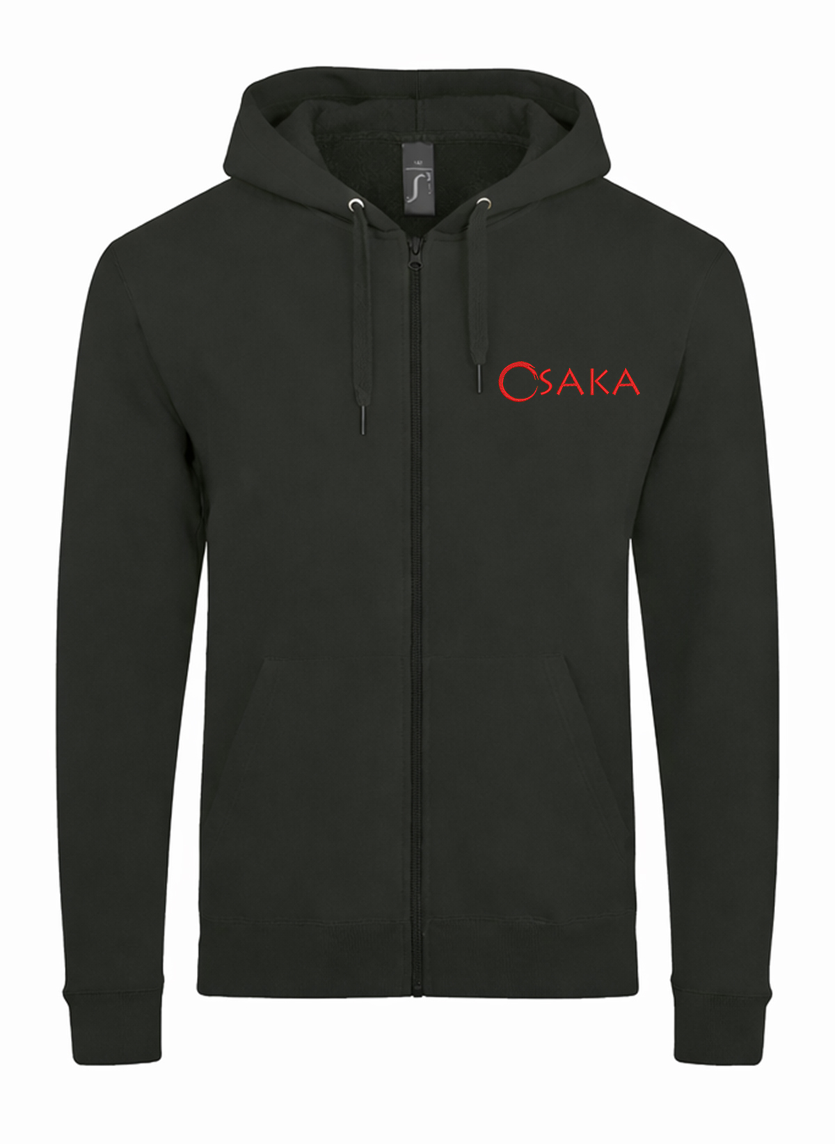 Osaka Japan City Unisex džemperis su užtrauktuku ir gobtuvu