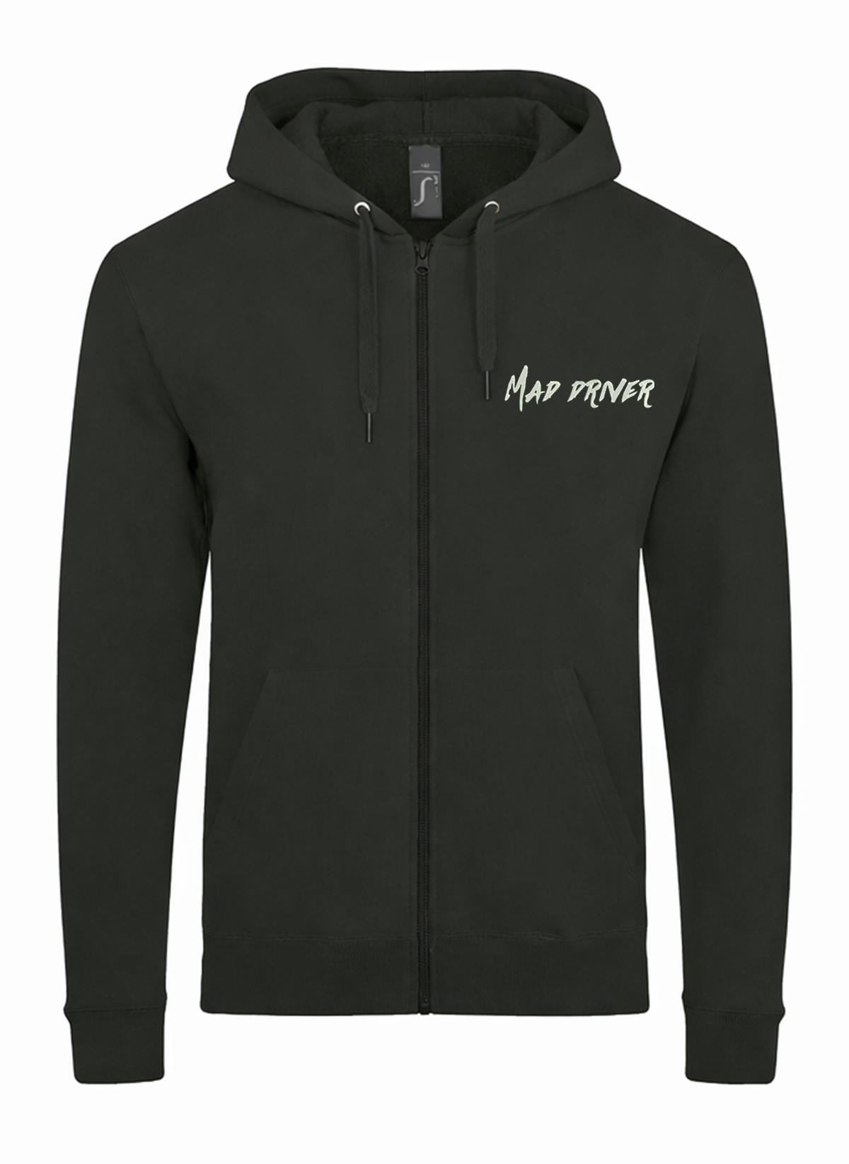 Mad Driver Unisex džemperis su užtrauktuku ir gobtuvu