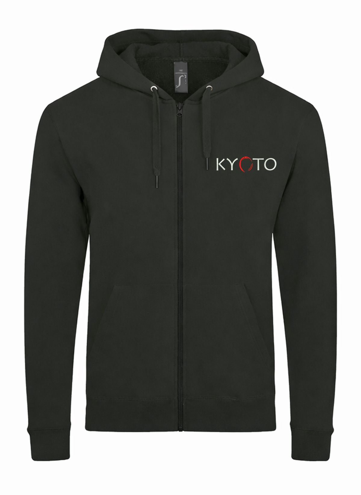 Kyoto City Japan Rising Sun Unisex džemperis su užtrauktuku ir gobtuvu